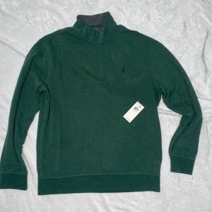 Polo Ralph Lauren Hunter Green Half Zip Sweater